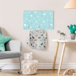 Bilderwelten Kindergarderobe Holz Bunte Gezeichnete Pastelldreiecke Auf Blau 9 Bilderwelten Kindergarderobe Holz Bunte Gezeichnete Pastelldreiecke Auf Blau -Komar Verkäufe 25420414 04