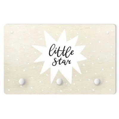 Bilderwelten Kindergarderobe Holz Spruch Little Star Mit Stern Weiß 1 Bilderwelten Kindergarderobe Holz Spruch Little Star Mit Stern Weiß
