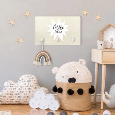 Bilderwelten Kindergarderobe Holz Spruch Little Star Mit Stern Weiß 5 Bilderwelten Kindergarderobe Holz Spruch Little Star Mit Stern Weiß – Bild 5