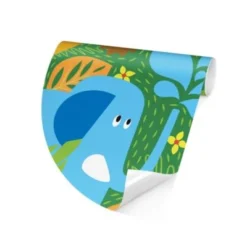 Bilderwelten Runde Tapete Selbstklebend Kinderzimmer No.BP4 Zootiere -Komar Verkäufe 25422177 06