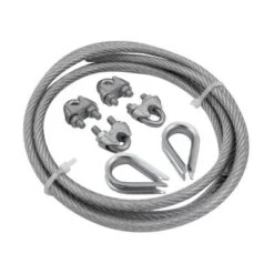 Gartenia Sunprotect Montageset, Stahlseil 2,5 M Für Sonnensegel