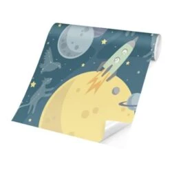 Bilderwelten Kindertapete Planeten Mit Sternzeichen Und Raketen -Komar Verkäufe 25675773 05