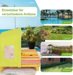 COSTWAY® Doppelte Sonnenliege Kinder Mit Sonnendach -Komar Verkäufe 25695220 06