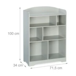 Relaxdays Kinderregal In Grau -Komar Verkäufe 25714543 04