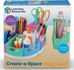 Learning Resources® Utensilienteller Stifteköcher Create-A-Space™ Storage Center Pastel, 10-tlg. -Komar Verkäufe 25827301 06