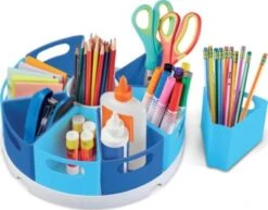 Learning Resources® Utensilienteller Stifteköcher Create-A-Space™ Storage Center Blau, 10-tlg.