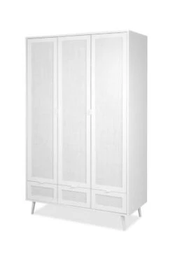 Finori Kleiderschrank "Tillie", Rafia-Geflecht / Weiß 10 Finori Kleiderschrank "Tillie", Rafia-Geflecht / Weiß -Komar Verkäufe 25871978 05