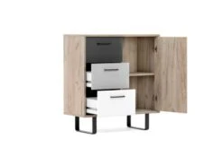 Finori Kommode "Milo", Grey Craft Oak / Farbmix, 3 Schubkästen 11 Finori Kommode "Milo", Grey Craft Oak / Farbmix, 3 Schubkästen -Komar Verkäufe 25974233 06