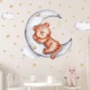 WANDKIND Wandtattoo Tiger Auf Dem Mond V321