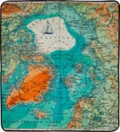 Die Spiegelburg Picknick-Decke "Landkarte" Reisezeit (ca. 135x150 Cm)