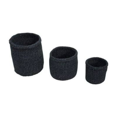 LaLe Living Korb 3er Set Elani Aus Sisal 2 LaLe Living Korb 3er Set Elani Aus Sisal – Bild 2