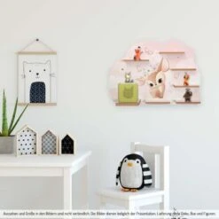 Kreative Feder Wandregal "Reh Mit Blumenkranz" Passend Für Tonie-Box Und Figuren -Komar Verkäufe 26219870 03