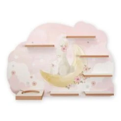 Kreative Feder Wandregal "Hasenmama & Baby" Passend Für Tonie-Box Und Figuren