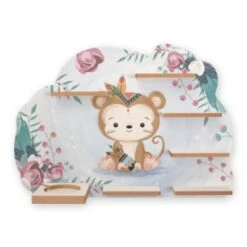 Kreative Feder Wandregal "Kleiner Affe" Passend Für Tonie-Box Und Figuren