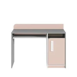 LOMADO® Kinderzimmer Schreibtich Grau INGOLSTADT-131 Mit Absetzungen In Rosa, B/H/T: Ca. 120/91/52 Cm -Komar Verkäufe 26745063 03