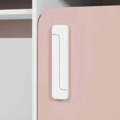 LOMADO® Kinderzimmer Schreibtich Grau INGOLSTADT-131 Mit Absetzungen In Rosa, B/H/T: Ca. 120/91/52 Cm -Komar Verkäufe 26745063 06