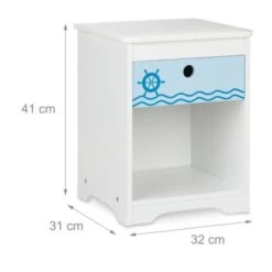 Relaxdays Nachttisch Für Kinder Mit Schublade -Komar Verkäufe 27189536 04