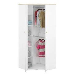 LOMADO® Jugendzimmer Set Mit Eckkleiderschrank ELVA-131 In Weiß Mit Fjord Buche Nb., B/H/T: Ca. 273/193/80 Cm 8 LOMADO® Jugendzimmer Set Mit Eckkleiderschrank ELVA-131 In Weiß Mit Fjord Buche Nb., B/H/T: Ca. 273/193/80 Cm -Komar Verkäufe 27337000 03