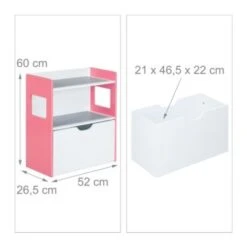 Relaxdays Kinderregal Mit Bausteinplatten -Komar Verkäufe 27456168 04