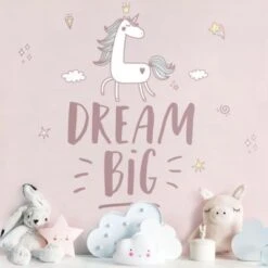 Bilderwelten Wandtattoo Dream Big Einhorn -Komar Verkäufe 28249543 04