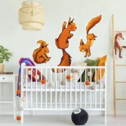 Bilderwelten Wandtattoo Drei Einhörnchen 6 Bilderwelten Wandtattoo Drei Einhörnchen -Komar Verkäufe 28250458 03