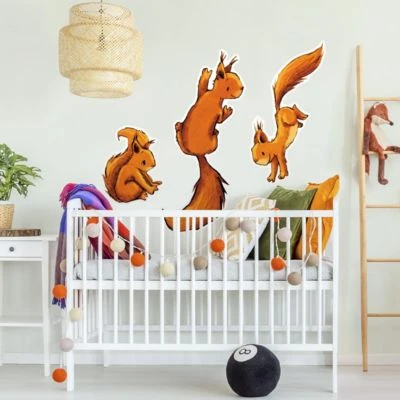 Bilderwelten Wandtattoo Drei Einhörnchen 3 Bilderwelten Wandtattoo Drei Einhörnchen – Bild 3