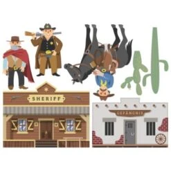 Bilderwelten Wandtattoo Wilder Westen - Sheriff Und Ganove