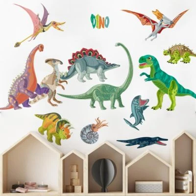 Bilderwelten Wandtattoo Buntes Dinosaurier Set 2 Bilderwelten Wandtattoo Buntes Dinosaurier Set – Bild 2