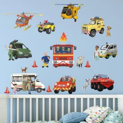 Wandtattoo Feuerwehrmann Sam - Mega Set 22-teilig 4 Wandtattoo Feuerwehrmann Sam - Mega Set 22-teilig – Bild 4