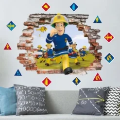 Wandtattoo 3D Feuerwehrmann Sam - Feueralarm -Komar Verkäufe 28253743 04