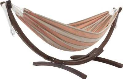 Vivere Doppelhängematte Aus Sunbrella® Mit Stabilem Bogengestell 260 Cm Aus Massivkiefernholz- CAMEO 1 Vivere Doppelhängematte Aus Sunbrella® Mit Stabilem Bogengestell 260 Cm Aus Massivkiefernholz- CAMEO