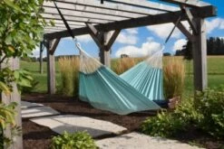 VIVERE BRAZILIAN POLYESTER Hängematte - DOUBLE - AQUA -Komar Verkäufe 28356126 04