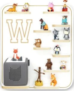 Stadtecken Regal Für Musikbox Buchstabe W - Geeignet Für Toniebox