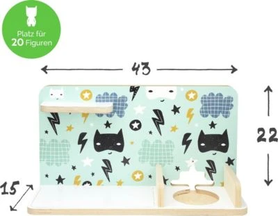 Stadtecken Regal Für Musikbox Superhero, Klein - Geeignet Für Toniebox 6 Stadtecken Regal Für Musikbox Superhero, Klein - Geeignet Für Toniebox – Bild 6