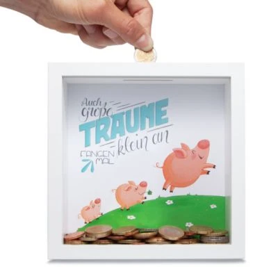 GLÜCKSWOLKE Spardose - 6 Motive Für Kinder Und Erwachsene I Modernes Sparschwein I Geld Geschenke Zur Geburt, Taufe, Geburtstag Und Hochzeit 2 GLÜCKSWOLKE Spardose - 6 Motive Für Kinder Und Erwachsene I Modernes Sparschwein I Geld Geschenke Zur Geburt, Taufe, Geburtstag Und Hochzeit – Bild 2