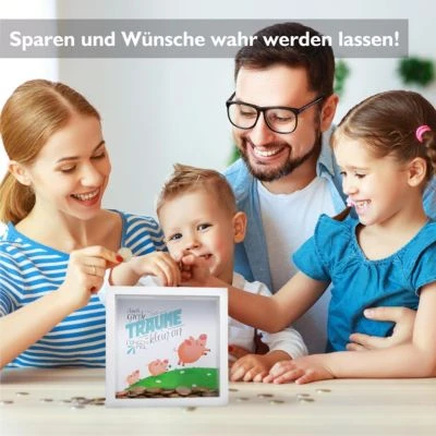 GLÜCKSWOLKE Spardose - 6 Motive Für Kinder Und Erwachsene I Modernes Sparschwein I Geld Geschenke Zur Geburt, Taufe, Geburtstag Und Hochzeit 6 GLÜCKSWOLKE Spardose - 6 Motive Für Kinder Und Erwachsene I Modernes Sparschwein I Geld Geschenke Zur Geburt, Taufe, Geburtstag Und Hochzeit – Bild 6