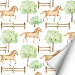 Nikima Klebefolie KF-18 Selbstklebende Folie – Pferde (16,66 €/m²) Klebefolie Wandtattoos