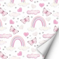 Nikima Klebefolie KF-19 Selbstklebende Folie – Regenbogen Rosa (16,66 €/m²) Klebefolie Wandtattoos