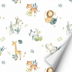 Nikima Klebefolie KF-21 Selbstklebende Folie – Wildtiere (16,66 €/m²) Klebefolie Wandtattoos