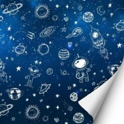 Nikima Klebefolie KF-14 Selbstklebende Folie – Weltall (16,66 €/m²) Klebefolie Wandtattoos