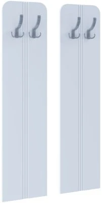 VCM Holz Set Dielenmöbel Gardeobe Kleiderhaken Garderobenpaneel Balia