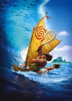 KOMAR Vlies Fototapete - Moana Ride The Wave - Größe 200 X 280 Cm