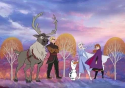 KOMAR Vlies Fototapete - Frozen Autumn Forest - Größe 400 X 280 Cm