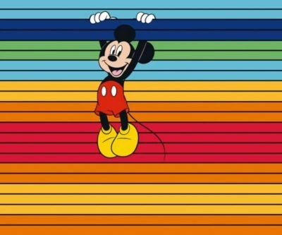 KOMAR Vlies Fototapete - Mickey Magic Rainbow - Größe 300 X 250 Cm 1 KOMAR Vlies Fototapete - Mickey Magic Rainbow - Größe 300 X 250 Cm