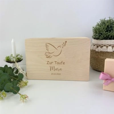 Kidslino Holzkiste Taufe M – Personalisierbar 2 Kidslino Holzkiste Taufe M – Personalisierbar – Bild 2