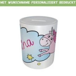Kilala Spardose Einhorn Mit Wunschname