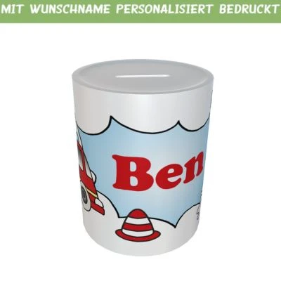 Kilala Spardose Feuerwehrauto Mit Wunschname 2 Kilala Spardose Feuerwehrauto Mit Wunschname – Bild 2