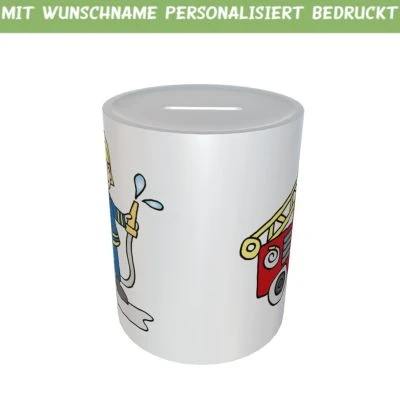 Kilala Spardose Feuerwehrauto Mit Wunschname 4 Kilala Spardose Feuerwehrauto Mit Wunschname – Bild 4