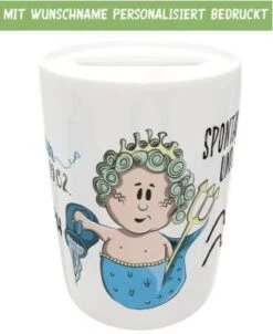 Kilala Spardose Sternzeichen Wassermann Mit Name Geldgeschenk Zu Geburt Taufe