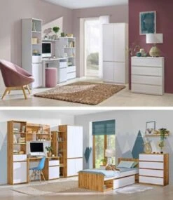 Feldmann-Wohnen Kleiderschrank Drehtürenschrank Arcca 45cm 2-türig Farbe Wählbar -Komar Verkäufe 29576573 05